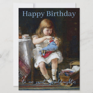 Beunruhigte kleine Mutter Glückwunsch Geburtstag G