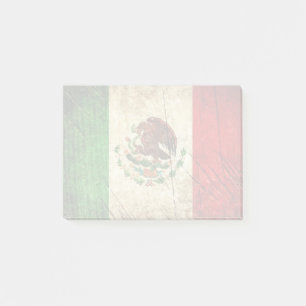 Beunruhigte Landesflaggen   Mexiko Post-it Klebezettel