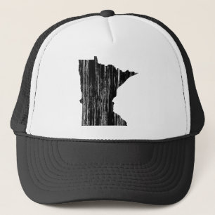 Beunruhigte Minnesota-Staats-Kontur Truckerkappe