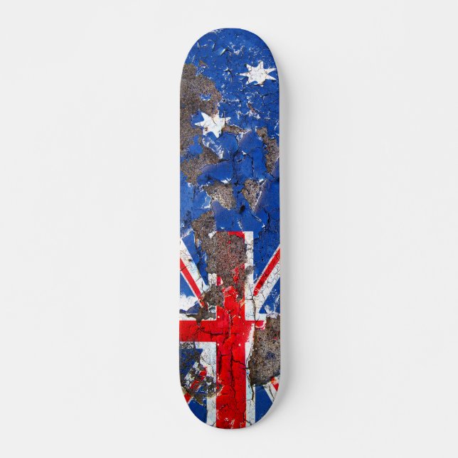 Beunruhigte Nationen - Australien (Skateboard) Skateboard (Vorne)