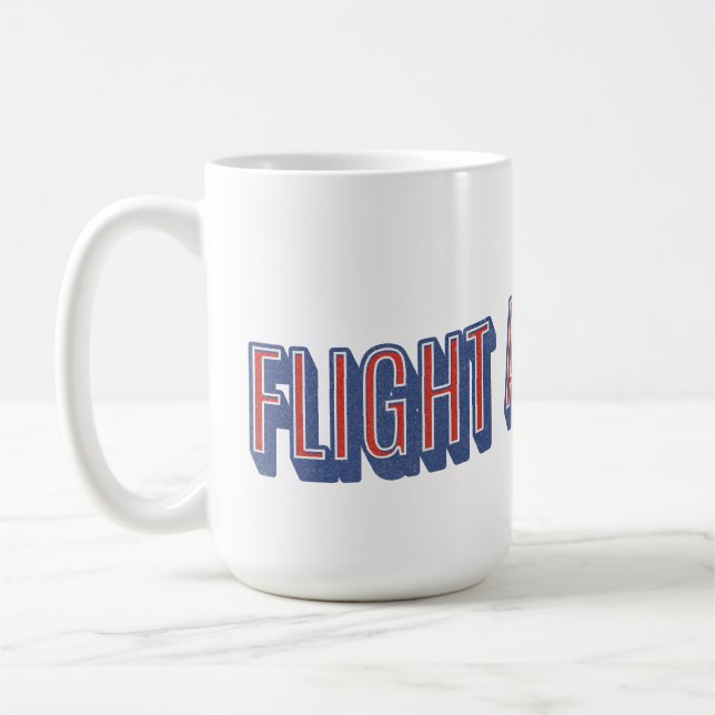 Beunruhigte neue Flugbegleitung Tasse (Links)