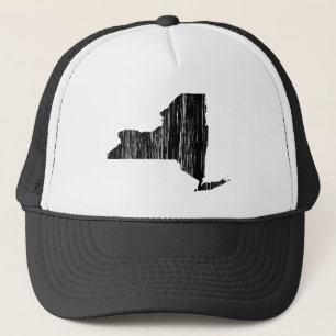 Beunruhigte New- YorkStaats-Kontur Truckerkappe