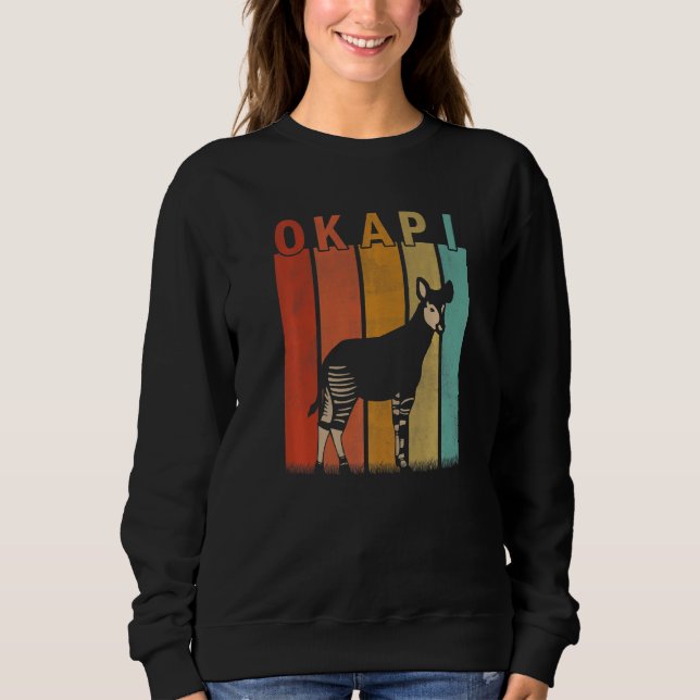 Beunruhigte Okapi Männer Frauen Niedliches Okapi R Sweatshirt (Vorderseite)