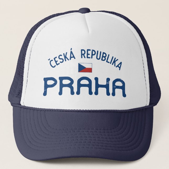 Beunruhigte Prag Tschechische Republik (Praha) Truckerkappe (Vorderseite)