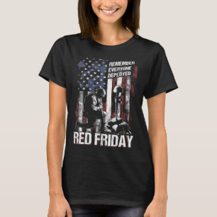 Beunruhigte R E D Freitag erinnern Sie sich an all T-Shirt