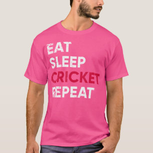 Beunruhigte Schlaf-Cricket wiederholen Coole Crick T-Shirt