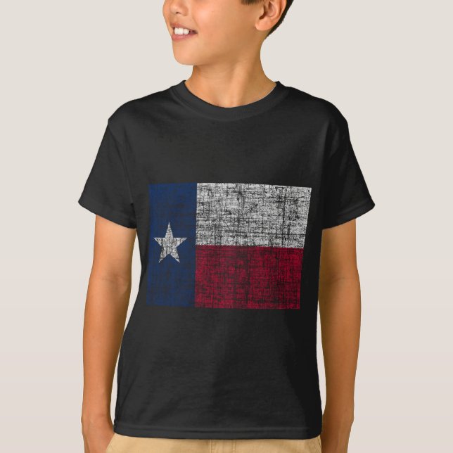 Beunruhigte Texas-Flagge T-Shirt (Vorderseite)