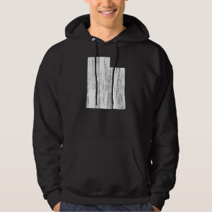 Beunruhigte Utah-Staats-Kontur Hoodie