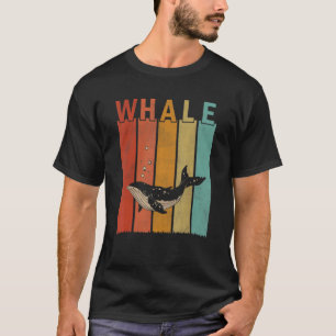 Beunruhigte Weibchen Frauen Kid Niedlich Whale Ret T-Shirt