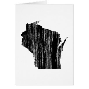 Beunruhigte Wisconsin-Staats-Kontur