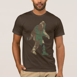 Beunruhigter Camouflage Sasquatch T - Shirt