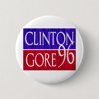 Beunruhigter Entwurf Clintons Gore 96 Button