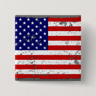 Beunruhigter Flagge-Knopf Button
