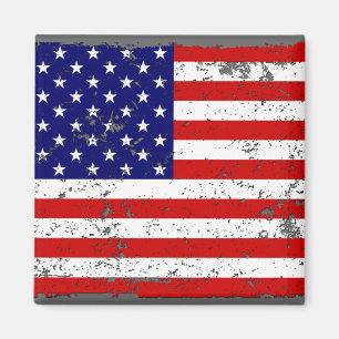 Beunruhigter Flagge-Magnet Magnet