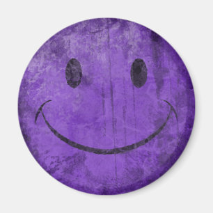 Beunruhigter lila Magnet