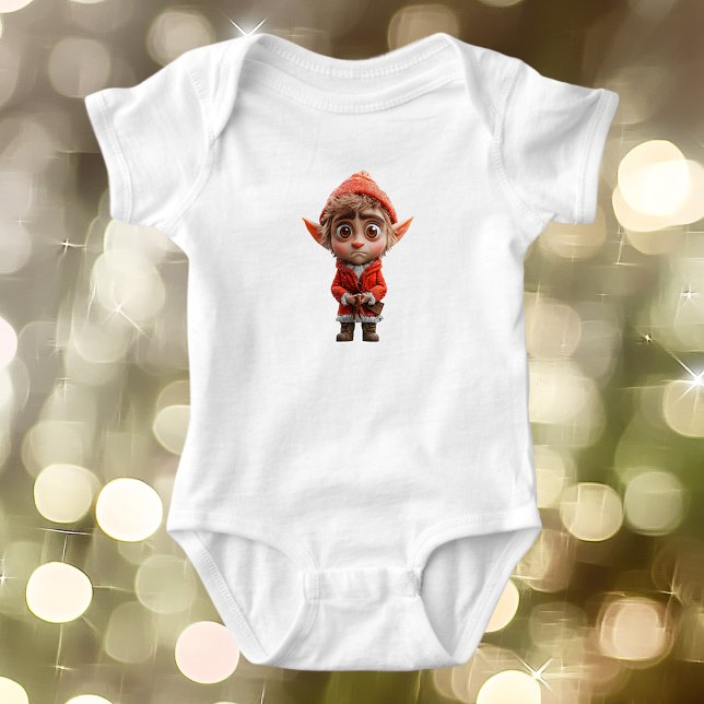 Beunruhigter Little Elf Baby Bodysuit Strampler (Von Creator hochgeladen)