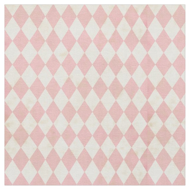 Beunruhigter rosa Rauten-Druck Stoff (Nahaufnahme)