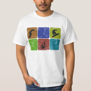 Beunruhigter Snowboarding-T - Shirt