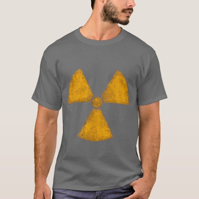 Beunruhigter Strahlungs-Symbol-T - Shirt (Vorderseite)