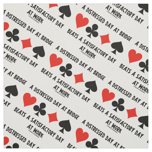 Beunruhigter Tag an der Brücke schlägt zufrieden Stoff (Muster)