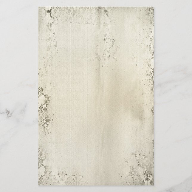 Beunruhigtes Damast-Briefpapier Briefpapier (Vorderseite)