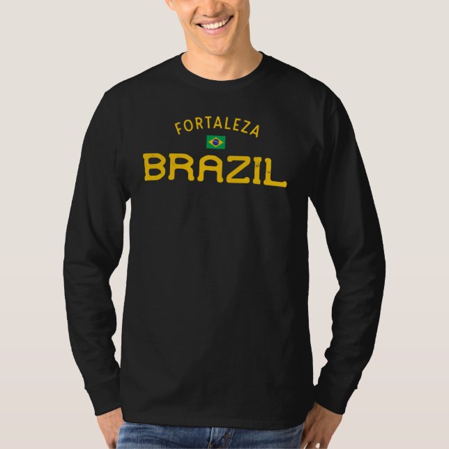 Beunruhigtes Fortaleza Brasilien T-Shirt (Vorderseite)