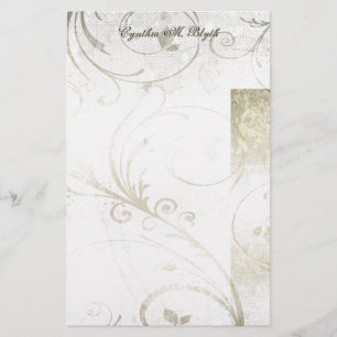 Beunruhigtes Gold, Silber u. weißes Briefpapier