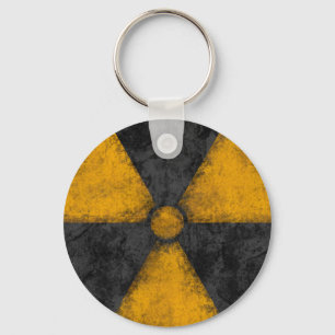 Beunruhigtes Strahlungs-Symbol Schlüsselanhänger