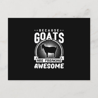 Beursache Goats Are Freaking Awesome Funny Goat Lo Einladungspostkarte