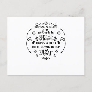 Beursache someone we love is in heaven, there a li einladungspostkarte