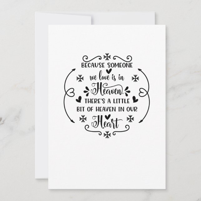 Beursache someone we love is in heaven, there a li save the date (Vorderseite)