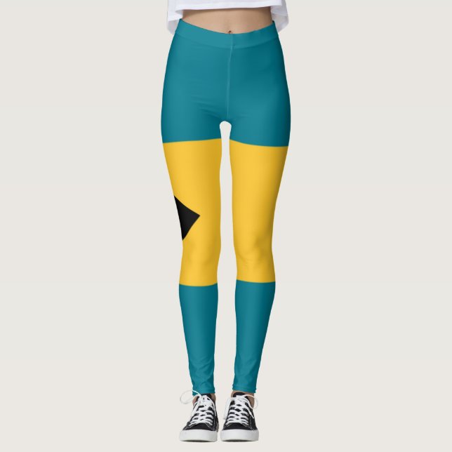 Beute der Bahamas-Flagge Leggings (Vorderseite)