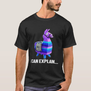 Beute-Lama Ich Kann Gaming Erklären T-Shirt