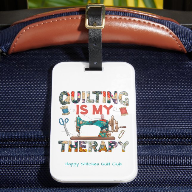 Beutel für die benutzerdefinierte Patchwork-Quilti Gepäckanhänger (Vorderseite Insitu 2)