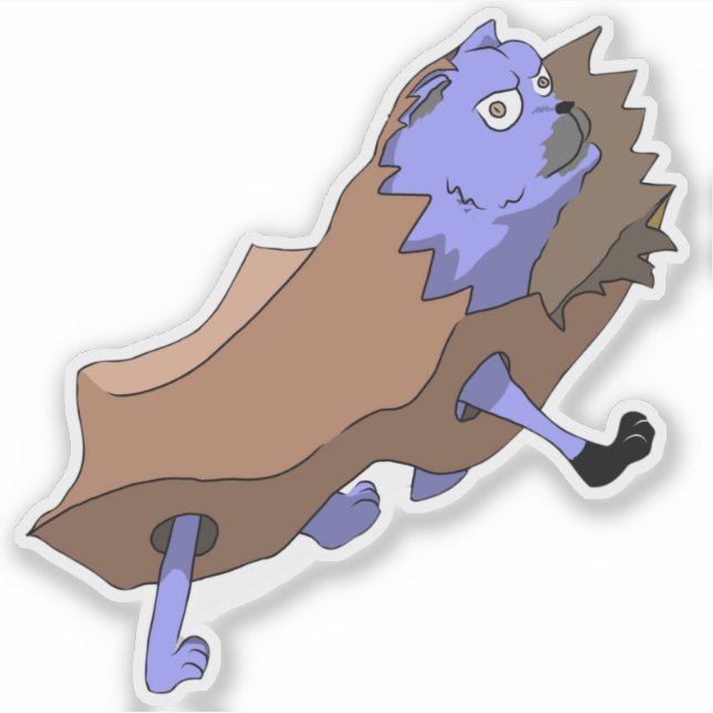 Beutel für Katzen Aufkleber (Vorderseite)