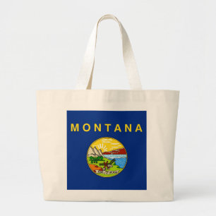 Beutel mit der Flagge des Staat Montana - USA Jumbo Stoffbeutel