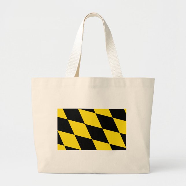 Beutel mit der Flagge von München, Bayern Jumbo Stoffbeutel (Vorne)