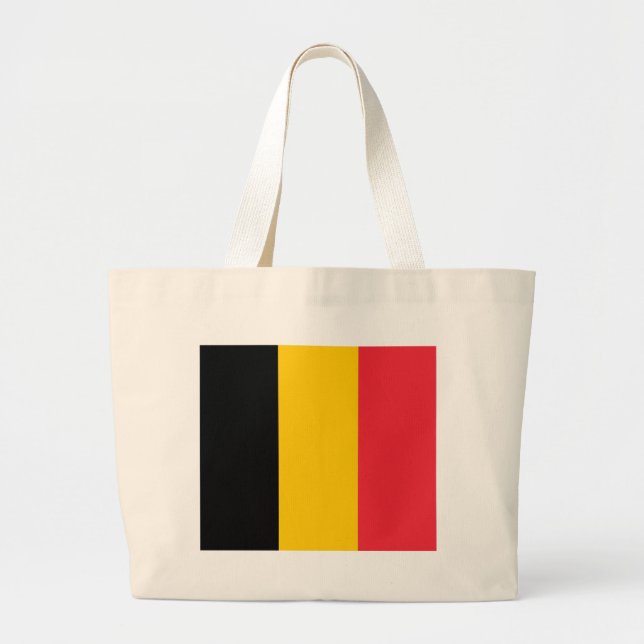 Beutel mit Flagge Belgiens Jumbo Stoffbeutel (Vorne)