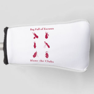 Beutel voll Ausreden Funny Golf Lover Geschenk Headcover