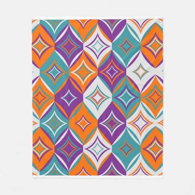 Beutiful geometric pattern design  fleecedecke (Vorderseite)