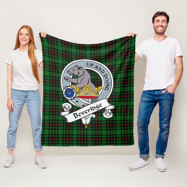 Beveridge Clan Abzeichen Tartan Kariert Fleecedecke (Beispiel)