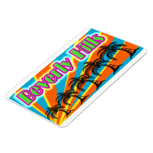 Beverly Hills 5 Palm Tree Magnet