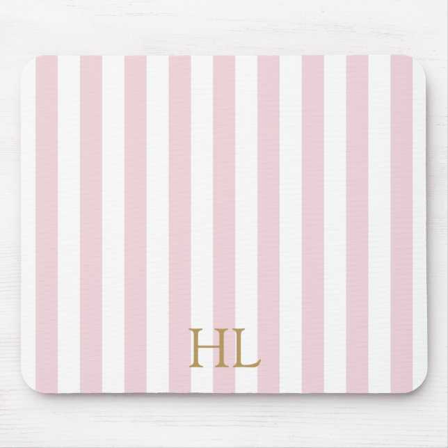 Beverly Hills Hotel Pink Stripe Mousepad (Vorne)