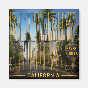 Beverly Hills Kalifornien Palmenbaum-Reiseerinneru Magnet