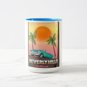 Beverly Hills Kalifornien Zweifarbige Tasse