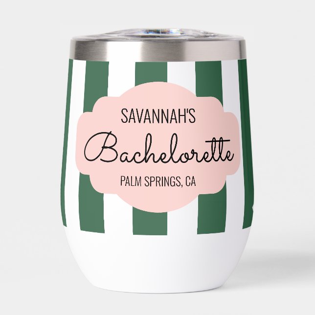 Beverly Hills Pink & Green Bachelorette (Vorderseite)