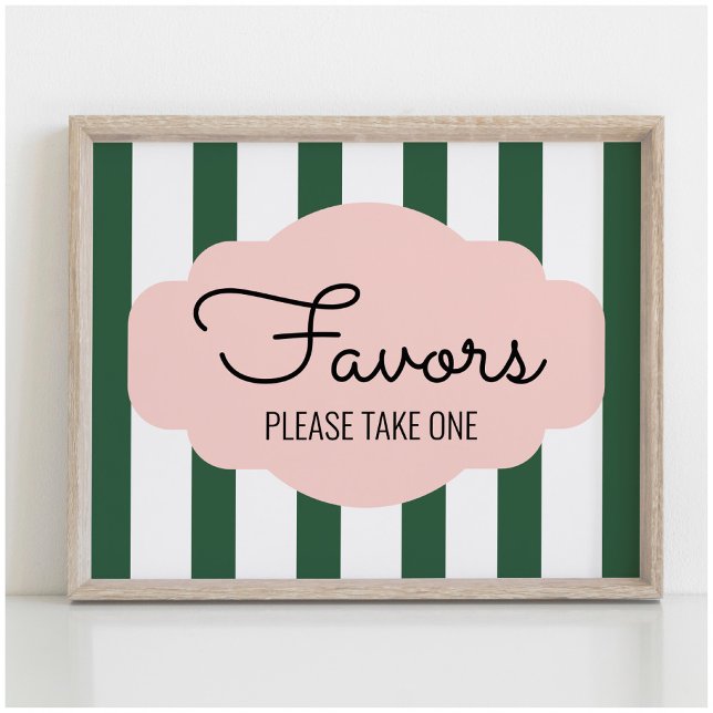 Beverly Hills Pink+Green Gastgeschenk Zeichen Poster (Von Creator hochgeladen)