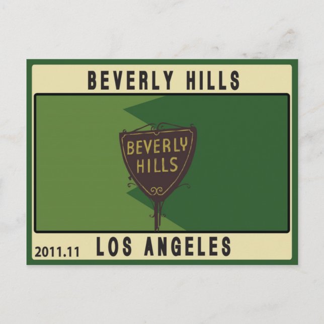 Beverly Hills Postkarte (Vorderseite)