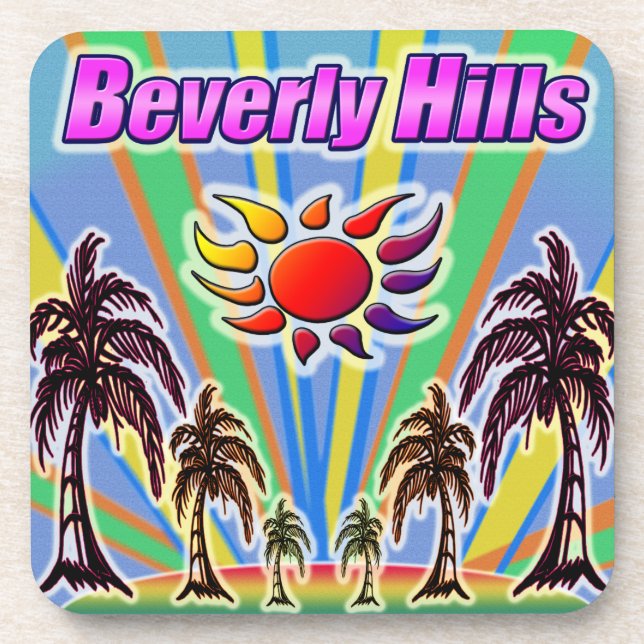 Beverly Hills Summer Liebe Untersetzer (Vorderseite)