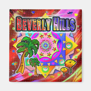 Beverly Hills Tropical Friends Magnet